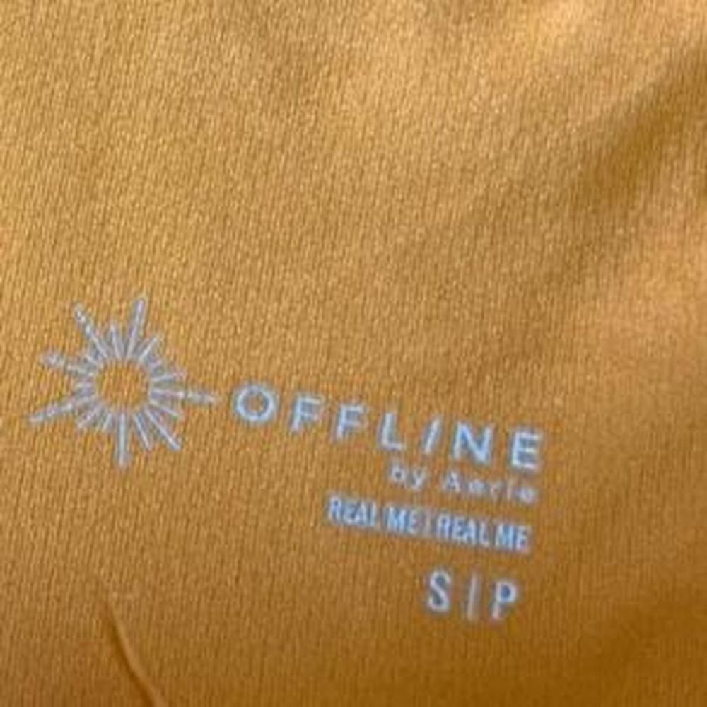 Aerie Women's Orange and Yellow Shorts - Picture 3 of 3